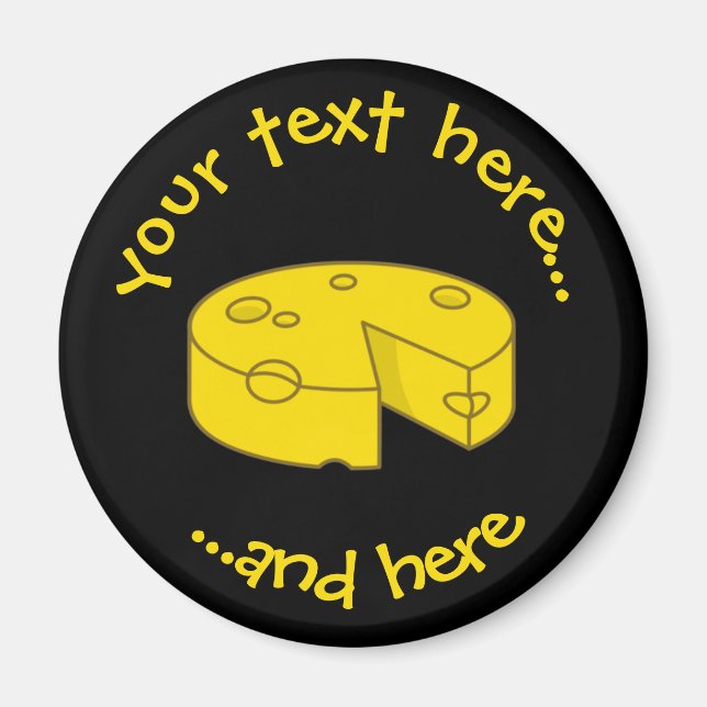 Yellow Cheese Magnet (Front)