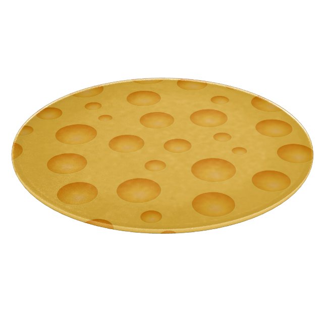 Yellow Cheese Pattern Cutting Board (Corner)