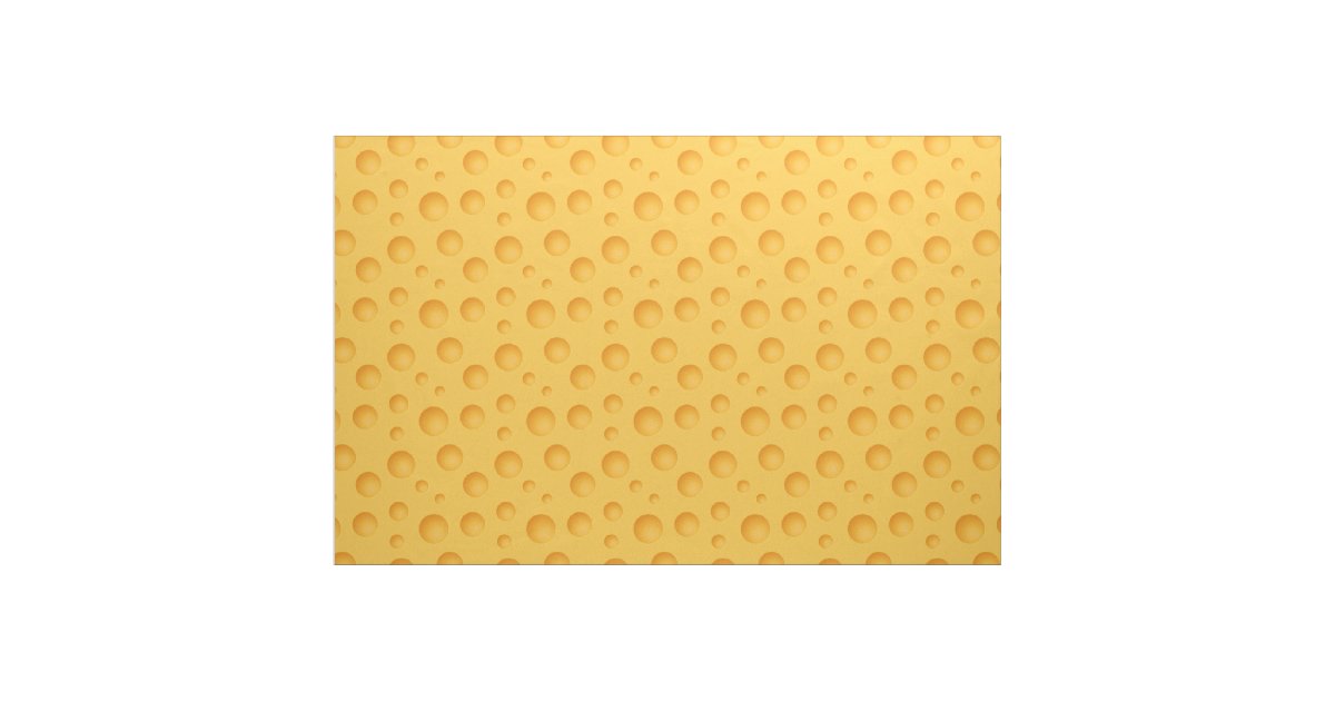 Yellow Cheese Pattern Fabric