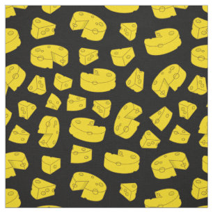 Yellow Cheese Pattern Fabric