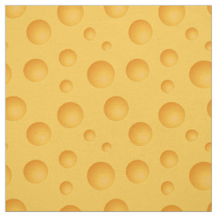 Yellow Cheese Pattern Fabric