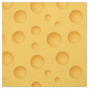 Yellow Cheese Pattern Fabric