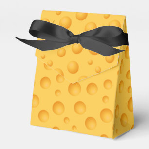 Yellow Cheese Pattern Favour Box
