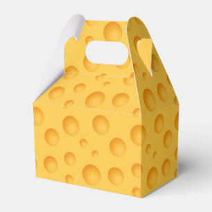 Yellow Cheese Pattern Favour Box
