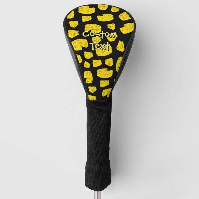 Yellow Cheese Pattern Golf Head Cover (Front)