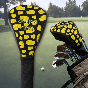 Yellow Cheese Pattern Golf Head Cover