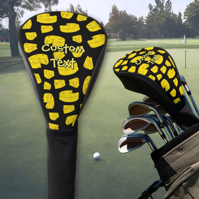 Yellow Cheese Pattern Golf Head Cover (Creator Uploaded)