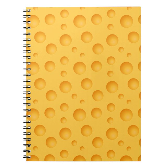 Yellow Cheese Pattern Notebook (Front)