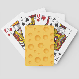 Yellow Cheese Pattern Playing Cards
