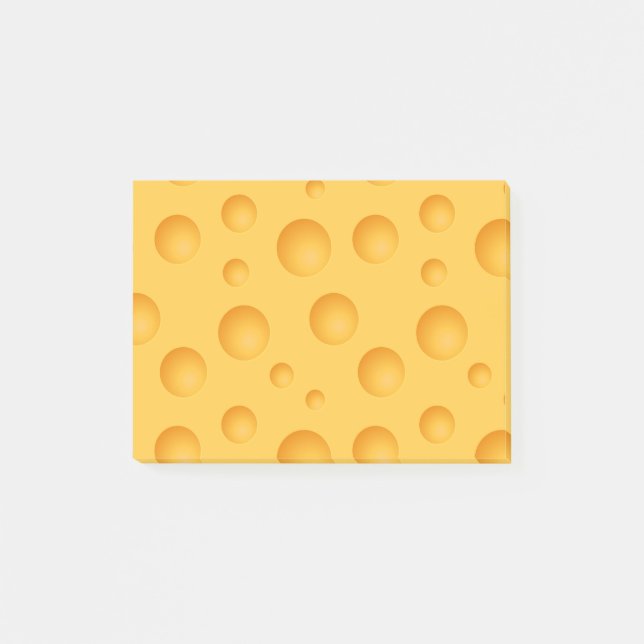 Yellow Cheese Pattern Post-it Notes (Front)