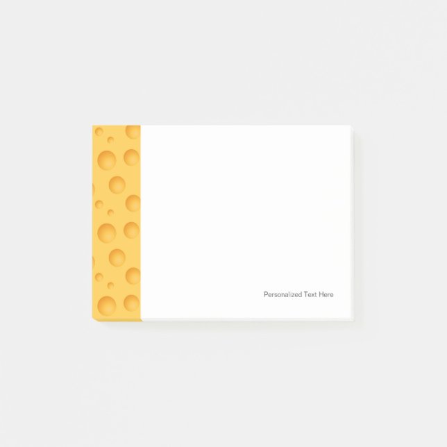 Yellow Cheese Pattern Post-it Notes (Front)
