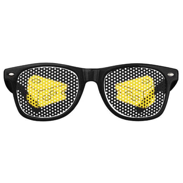 Yellow Cheese Retro Sunglasses (Front)