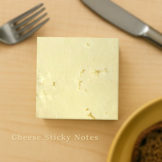 Yellow Cheese Slice Novelty Post-it Notes (🧀 Fun & functional cheese slice sticky notes!)