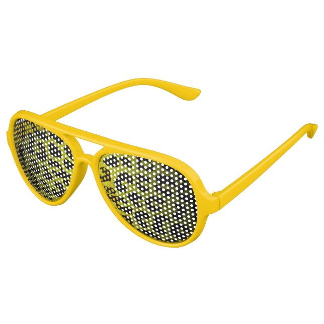 Yellow Cheetah Sunglasses (Angled)