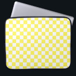 Yellow Chequerboard Pattern Laptop Sleeve<br><div class="desc">I have more colours with this design in my shop collections!

Be sure to check out all options to customise your selection!

Thanks for the visit!</div>