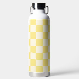 Yellow Chequerboard Water Bottle