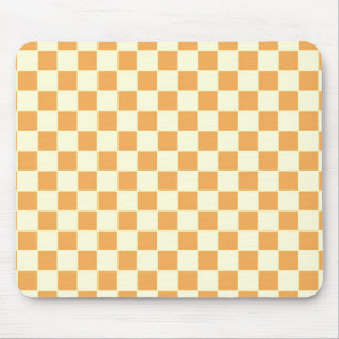 yellow chequered mouse pad