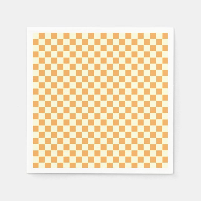 yellow chequered napkin (Front)