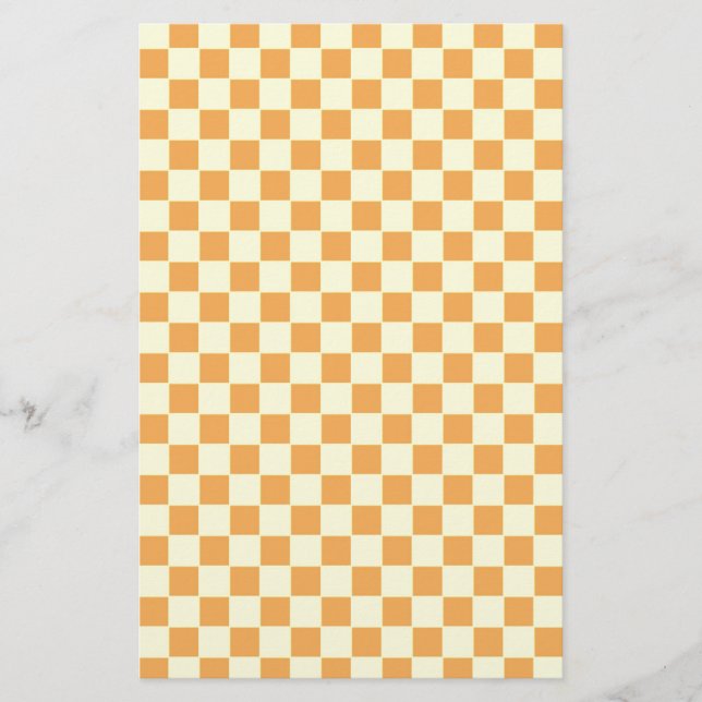yellow chequered stationery (Front)