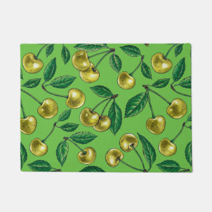 Yellow cherries doormat