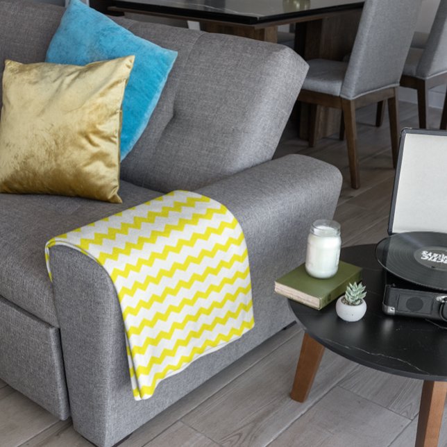 Yellow Chevron Fleece Blanket (Creator Uploaded)