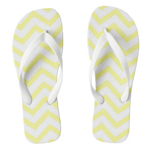 Yellow Chevron Thongs