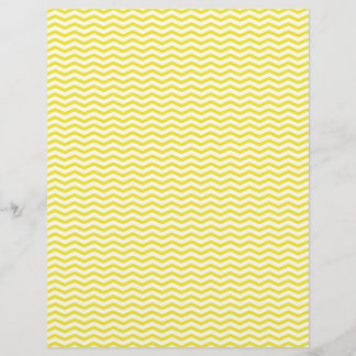Yellow Chevron/Zig Zag Scrapbook Paper