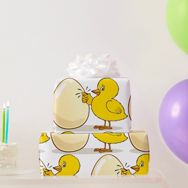 Yellow Chick And Egg Wrapping Paper (Creator Uploaded)
