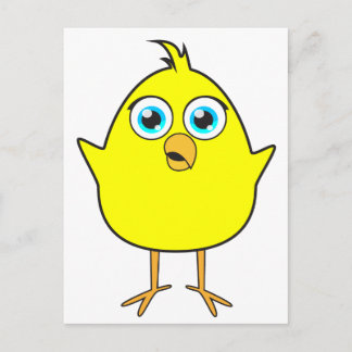Yellow chick postcard