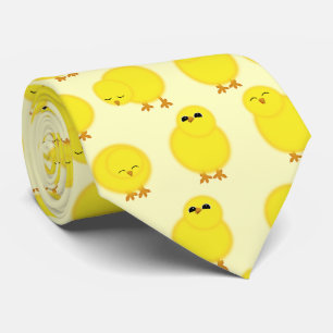 Yellow Chicks Easter Tie