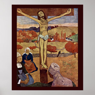 Yellow Christ by Paul Gauguin, Vintage Fine Art Poster