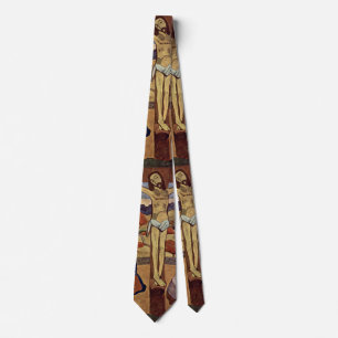 Yellow Christ by Paul Gauguin, Vintage Fine Art Tie