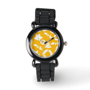 Yellow Christmas Pattern Watch