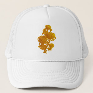Yellow Chrysanthemum Trucker Hat