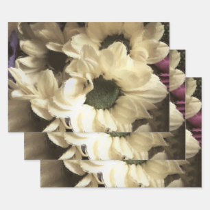 YELLOW CHRYSANTHEMUM  WRAPPING PAPER SHEET