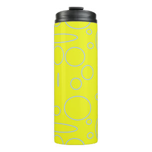 Yellow Circles and Loops Thermal Tumbler