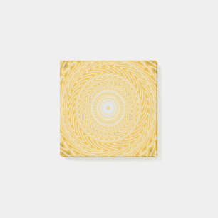 Yellow circles pattern post-it notes