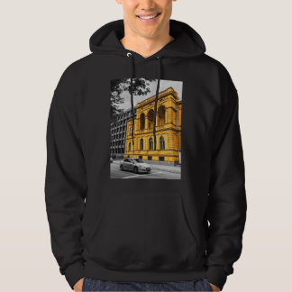 Yellow City Building Minimalist Photography Hoodie
