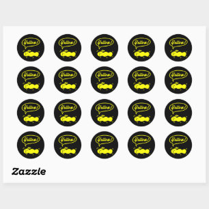 Yellow! Classic Round Sticker