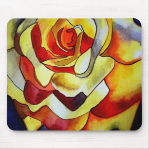 Yellow Climbing Freesia flower Mouse Pad