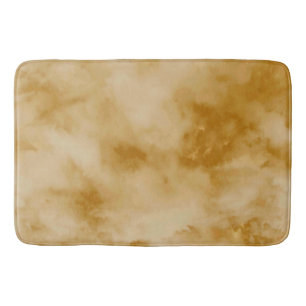 Yellow clouds bath mat