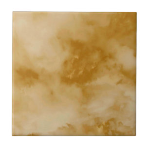 Yellow clouds ceramic tile