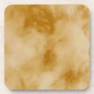 Yellow clouds coaster