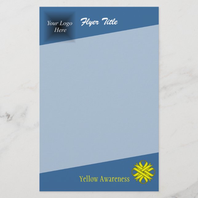 Yellow Clover Ribbon by Kenneth Yoncich Flyer (Front)