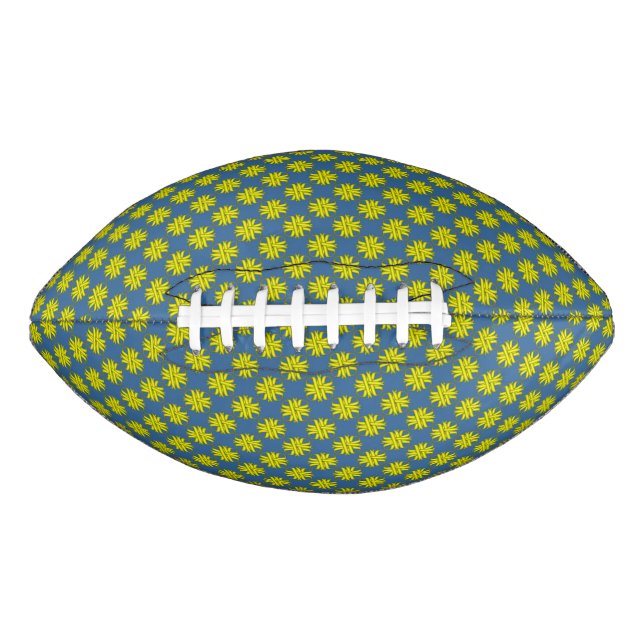 Yellow Clover Ribbon by Kenneth Yoncich Football (Front)
