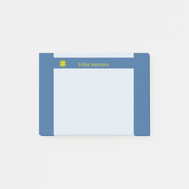 Yellow Clover Ribbon by Kenneth Yoncich Post-it Notes (Front)