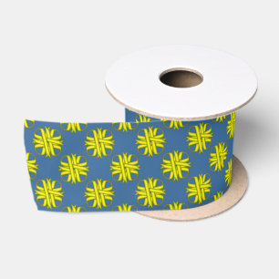 Yellow Clover Ribbon by Kenneth Yoncich Satin Ribbon
