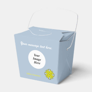 Yellow Clover Ribbon Template by Kenneth Yoncich Favour Box
