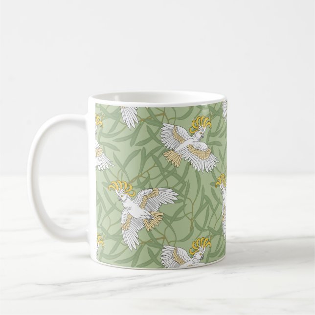 Yellow Cockatoo Coffee Mug (Left)