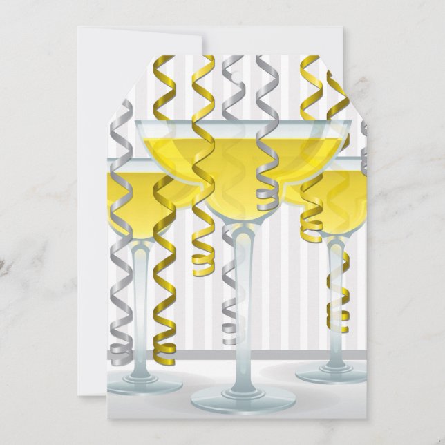 Yellow cocktail and ribbon (Front)